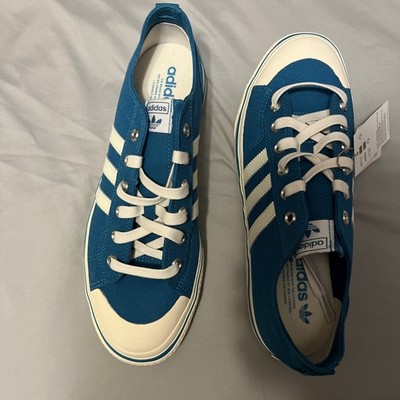 ADIDAS MEN'S NIZZA RF 74 CANVAS SHOES TURQUOISE WHITE HQ8566 SIZE