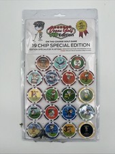 VEGAS GOLF VIP Edition 19 Poker Chip Game w/ Deluxe Tee Accessory Bag CASINO NEW