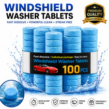 100 Car Winter Windshield Washer Wiper Fluid Concentrated Tablets Glass Cleaner 100 Car Winter Windshield Washer Wiper Fluid Concentrated Tablets Glass Cleaner