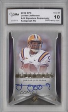 2012 SPx Signature Supremacy Jordan Jefferson #SUP-JJ Auto 2u3