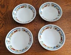 RARE Vtg 4 Corningware Troubadour Pyroceram 4.5" Fruit / Dessert Bowls Horse