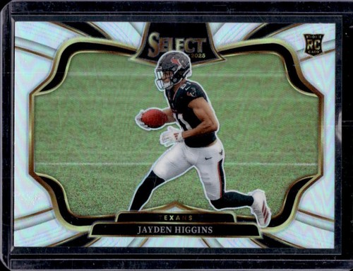2025 Panini Select Jayden Higgins Field Level RC Silver Prizm Rookie #436 Texans