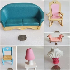 YOU CHOOSE Vintage Fisher Price Loving Family Sofa Chair Lamp Table Replacements