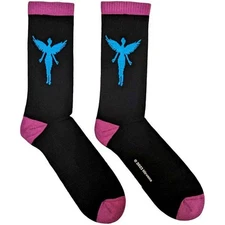 Nirvana In Utero Blue Angel Socks Black New