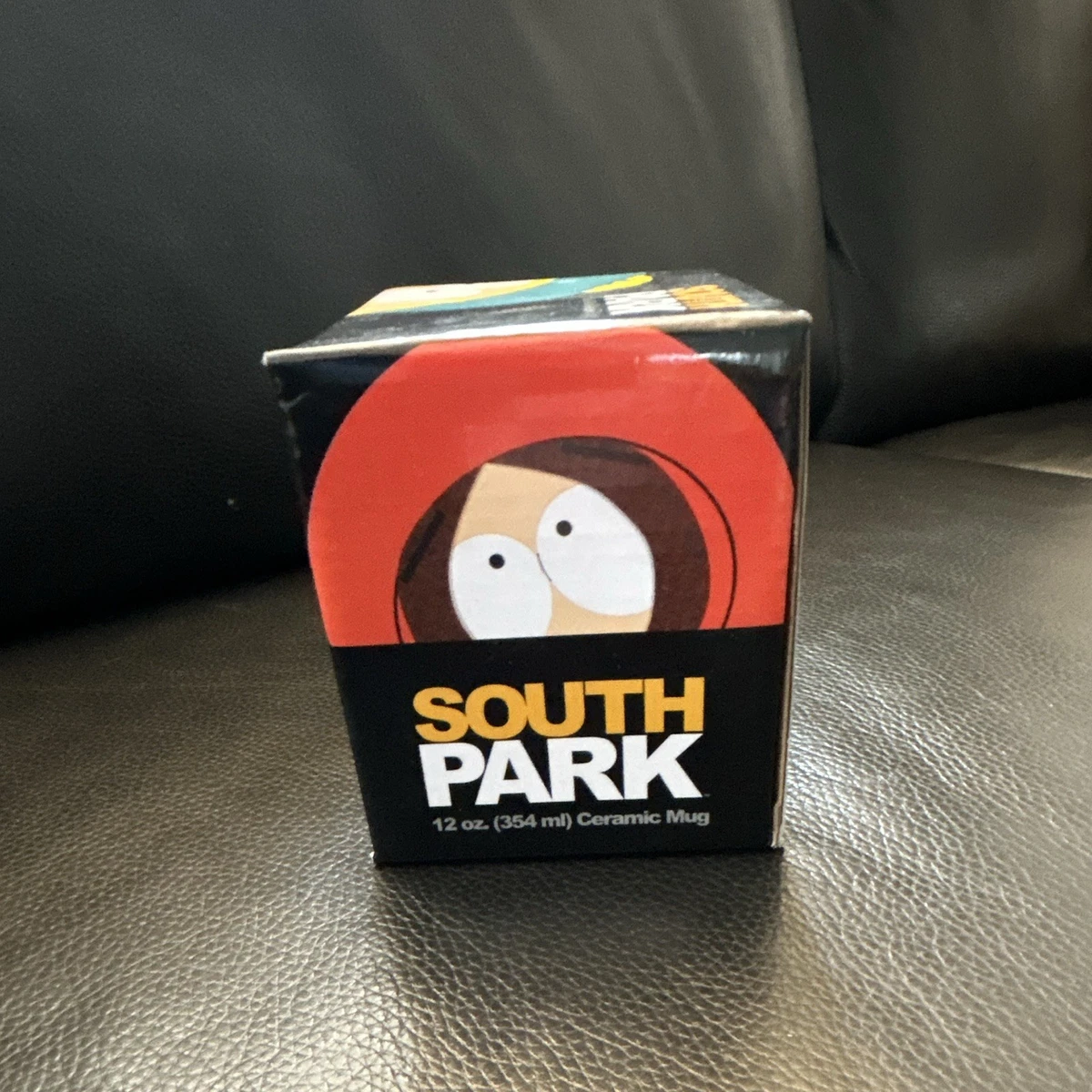 South Park Keramik Kaffeetasse 12oz 354ml schwarz/gelb Cartman Kenny Henkel