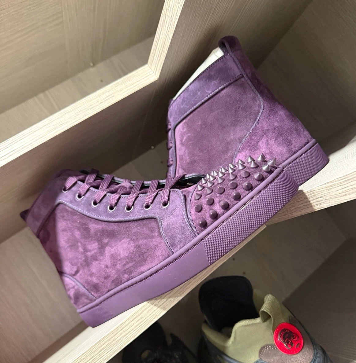 Christian Louboutin Purple Suede Casual Shoes for Men for sale | eBay