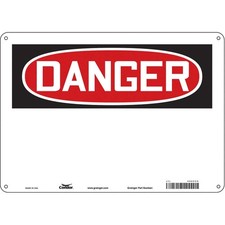 CONDOR 486V55 Safety Sign,10 inx14 in,Polyethylene 486V55