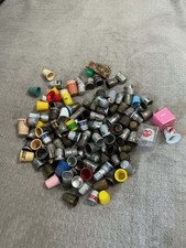 Huge Lot Of Vintage And Antique Thimbles, Advertising, Ornate