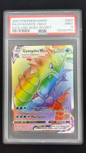 Gyarados VMAX 207/203 - Evolving Skies - Graded PSA 9 MINT Pokemon Card