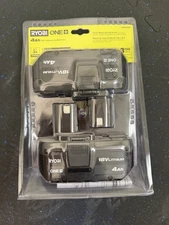 Ryobi ONE+ 18V  Lithium-Ion Battery 4.0Ah 2-Pack
