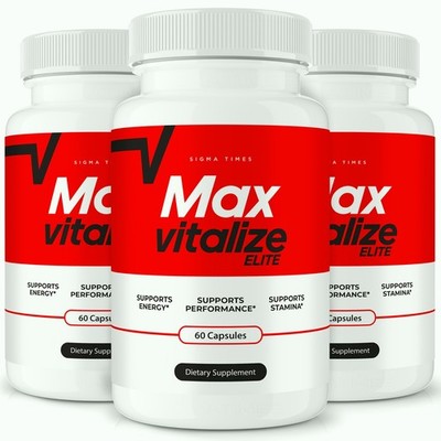 Max Vitalize Elite Capsules   Daily Men's Wellness, Vitality & Performance - 3pk