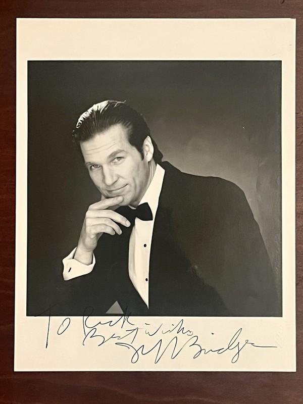 Jeff Bridges Signed Autograph Photo (The Big Lebowski, Tron, Iron Man)