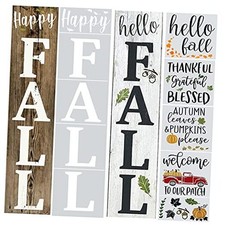 Large for Painting on Wood, Canvas - 10  x10  Stencil Pack Fall Stencils
