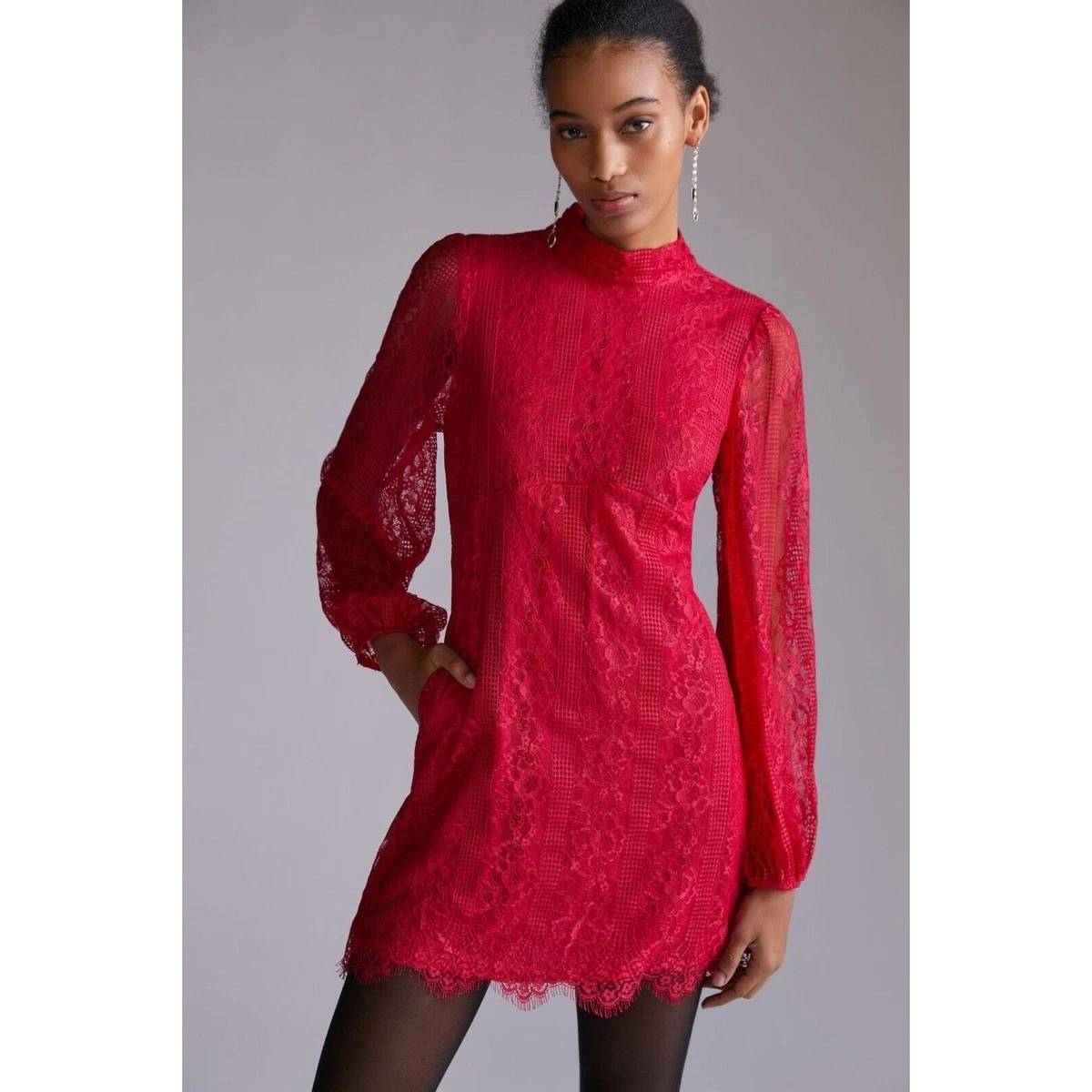 Anthropologie Red Lace Dresses for Women for sale | eBay