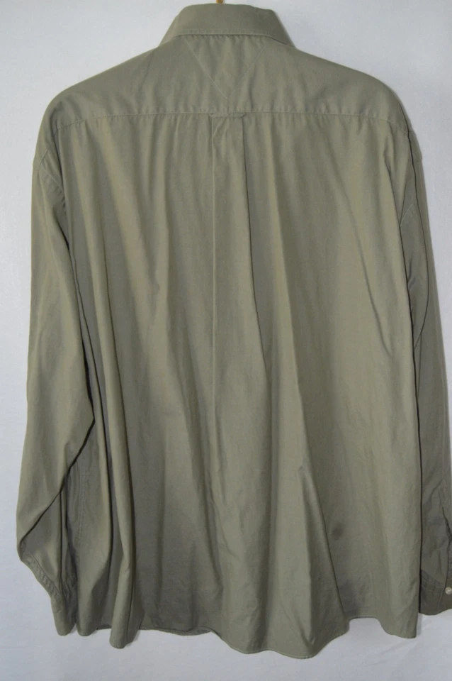 Tommy Hilfiger Green Cotton  18 36/37 Button Up Dress Shirt - Image 2 of 4