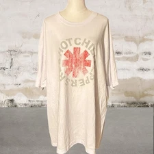 Red Hot Chili Peppers NWOT White Concert Tee Unisex Size 3XL