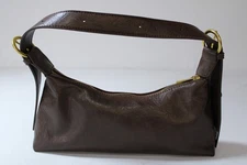 Pretty Little Thing Women's Crinkle PU Buckle Shoulder Bag CG2 Chocolate O/S