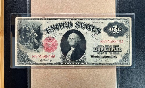 Fr. 37 1917 $1 Legal Tender "SAW HORSE" - VF Comment