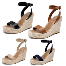 Mujeres Plataforma Cuñas Sandalias Punta Abierta Alpargatas Sandalias Vestido Verano Zapatos