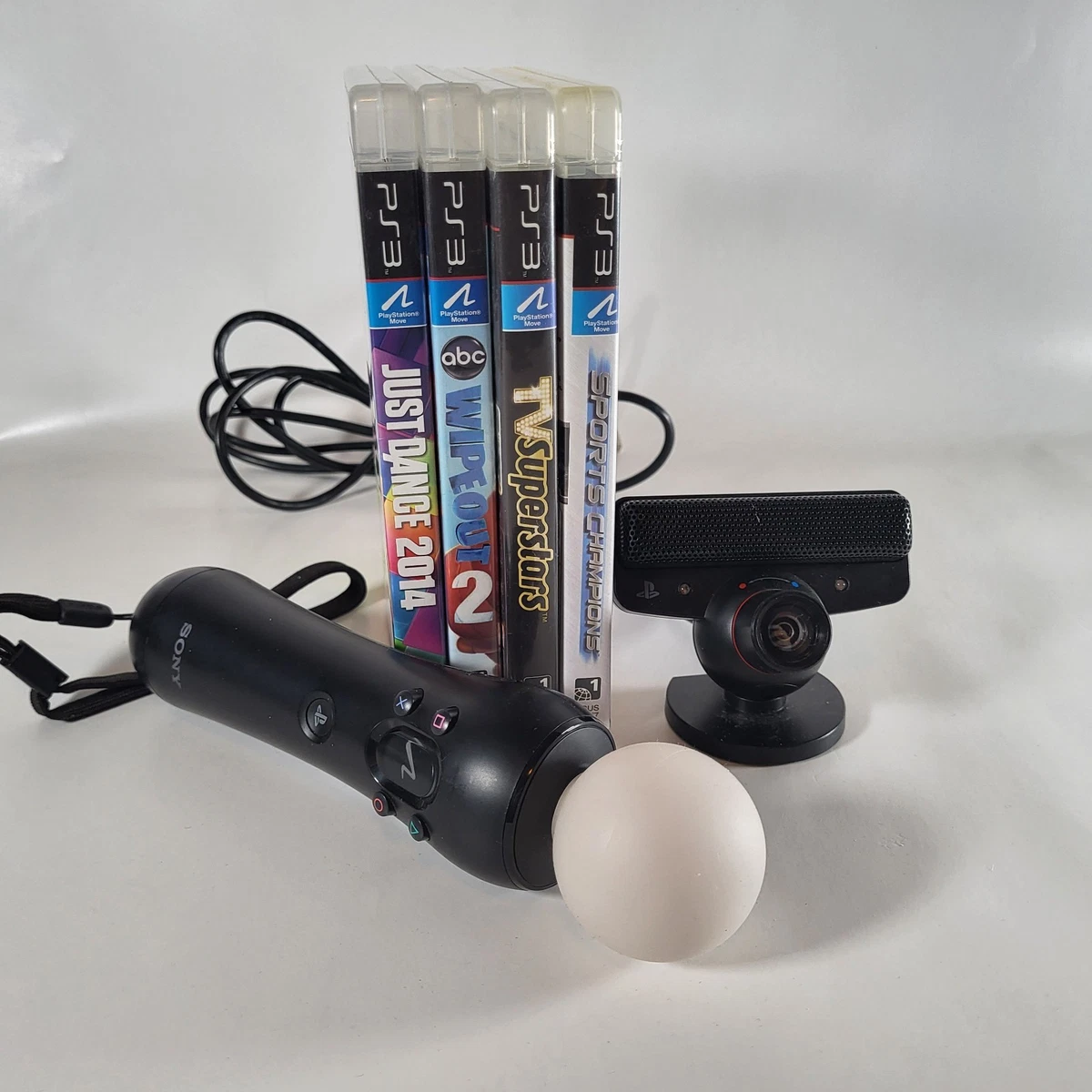 Lot De 2 Manettes PS Move + Caméra PS3 - Occasion - Sony PlayStation 3 - PAL