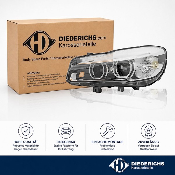 Hauptscheinwerfer Links Diederichs 1240085 FÜR BMW Frontscheinwerfer Frontlicht-image