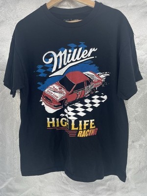 Brew City Brand Miller High Life Racing Graphic T-Shirt Size Large