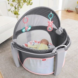 Fisher-Price On-The-Go Girl Baby Dome - Charcoal