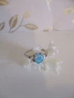 Vintage Avon Simulated Opal/Cubic Zirvonia~Size 5~Sterling Silver~925