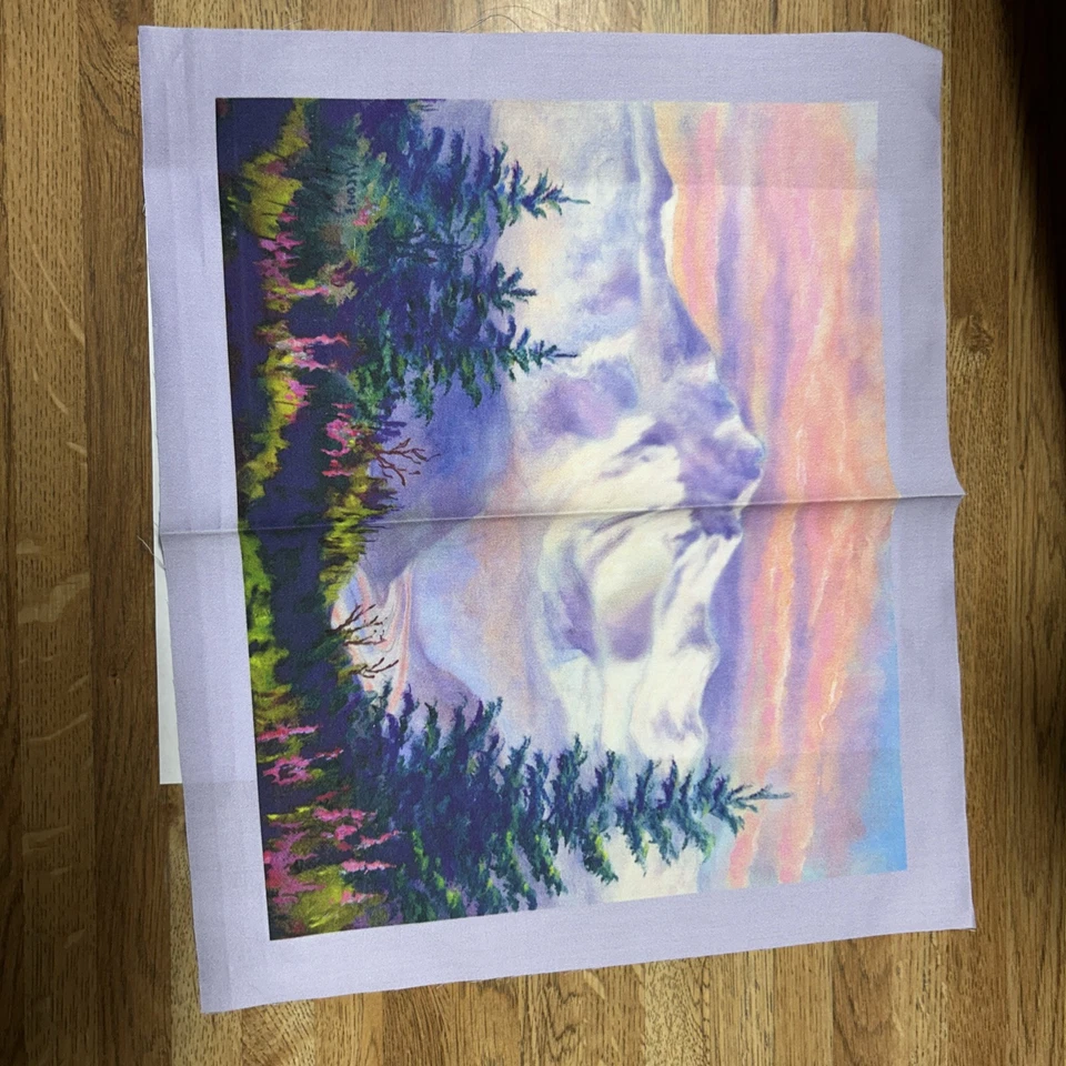 Panel de edredón “Denali, The Great One” 100 % algodón orgánico 13-5/8 X 10-3/4 Foto 2 de 4