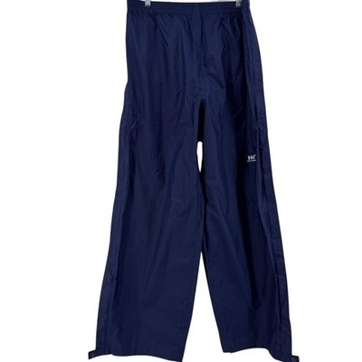Helly Hansen Pants Mens XL Blue HH Packable Rain Waterproof Hiking Outdoor