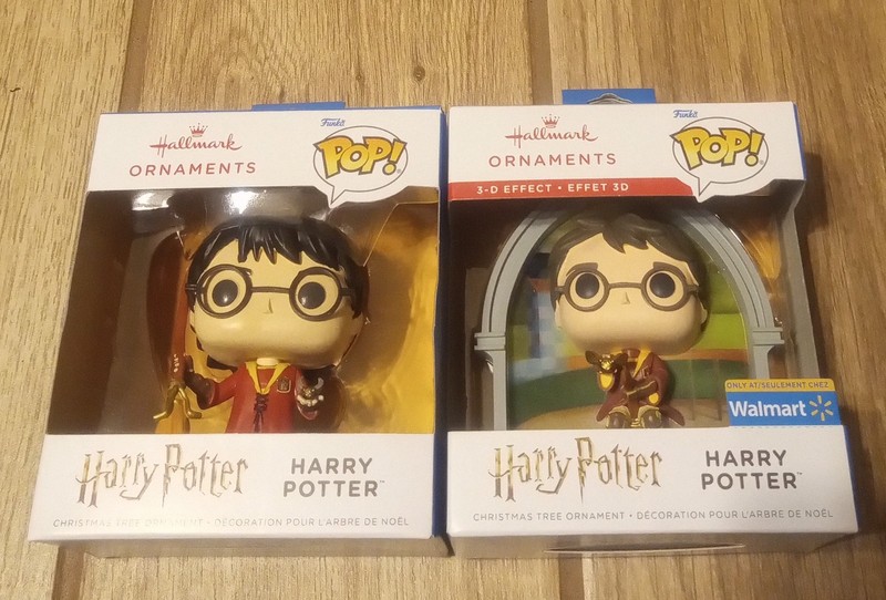 SET/2 Hallmark Funko POP! Ornaments:Harry Potter Quidditch-Regular + Walmart