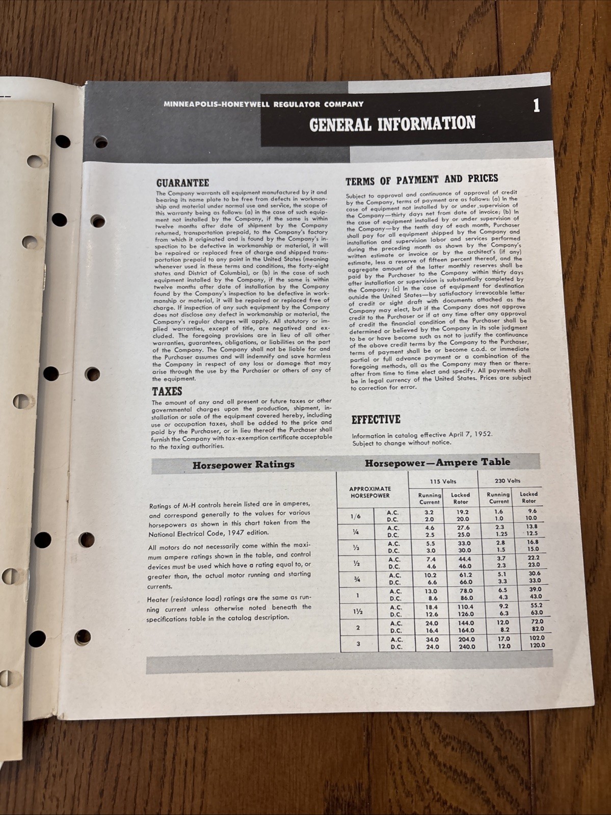 Vintage Honeywell 1952-1953 Catalog Automatic Heating Controls Advertising *READ