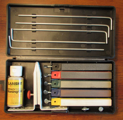 Lansky Deluxe 5-Stone Sharpening System w/Molded Case 35 YR Edition