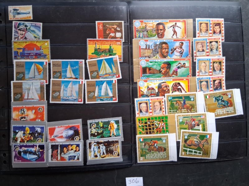 306) Rep. Guinea Equatorial 1970'S Stamps From Huge Stamp Collection Clearance