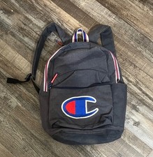 Champion Backpack Navy Heather With Appliqu Logo Laptop Compartment