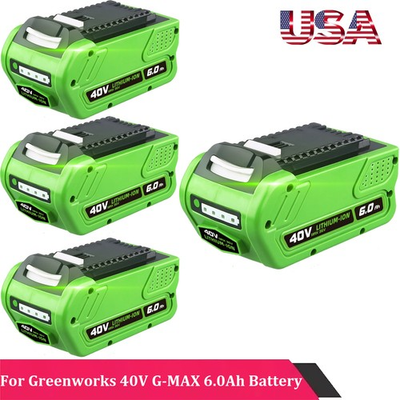 #ad 40V 6.0Ah For Greenworks 40Volt G MAX Li ion Battery 29472 29462 29252 20202 New $147.99