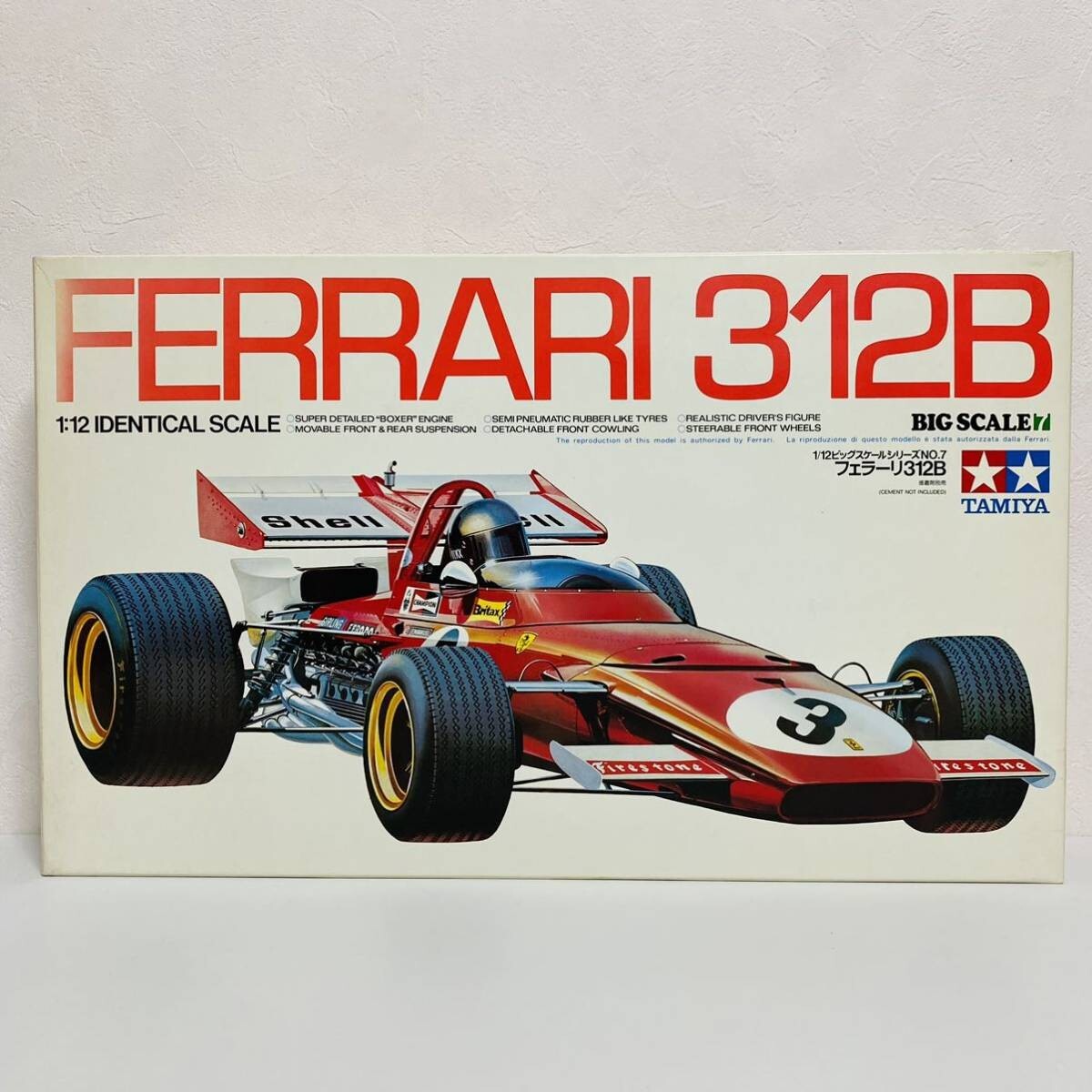 TAMIYA FERRARI 312B F1 Racing Car Plastic Model Kit 1/12 Big Scele
