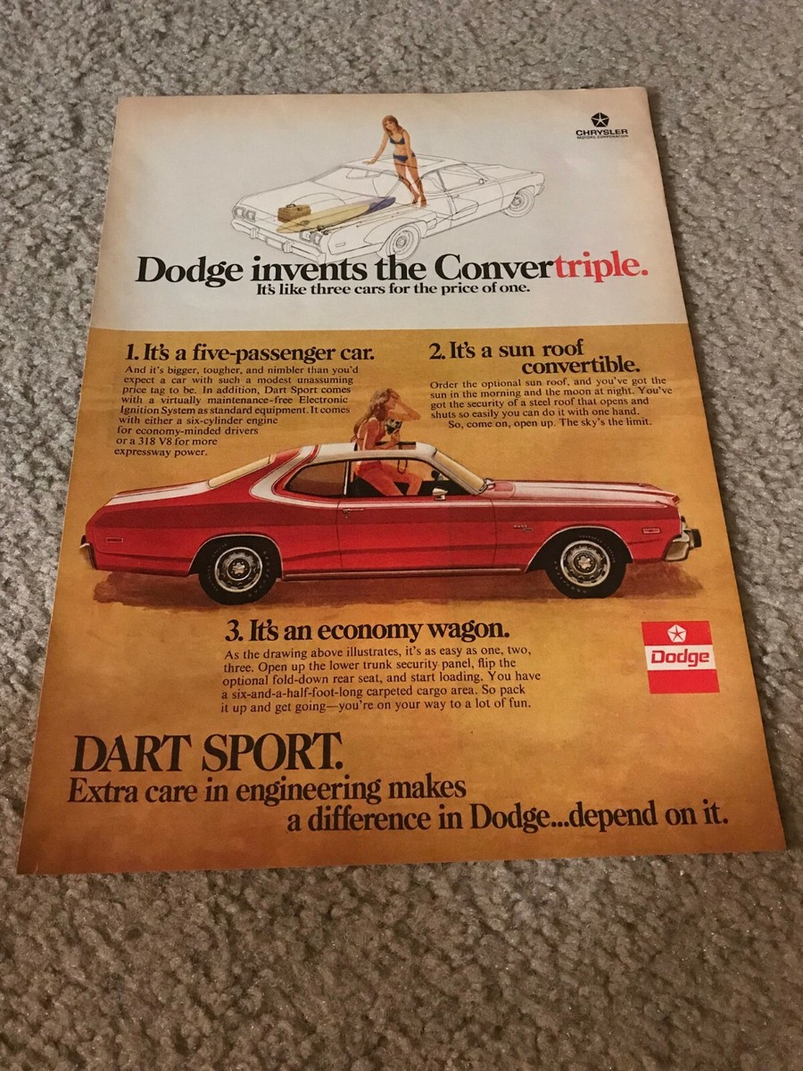Vintage 1972 DODGE DART SPORT 