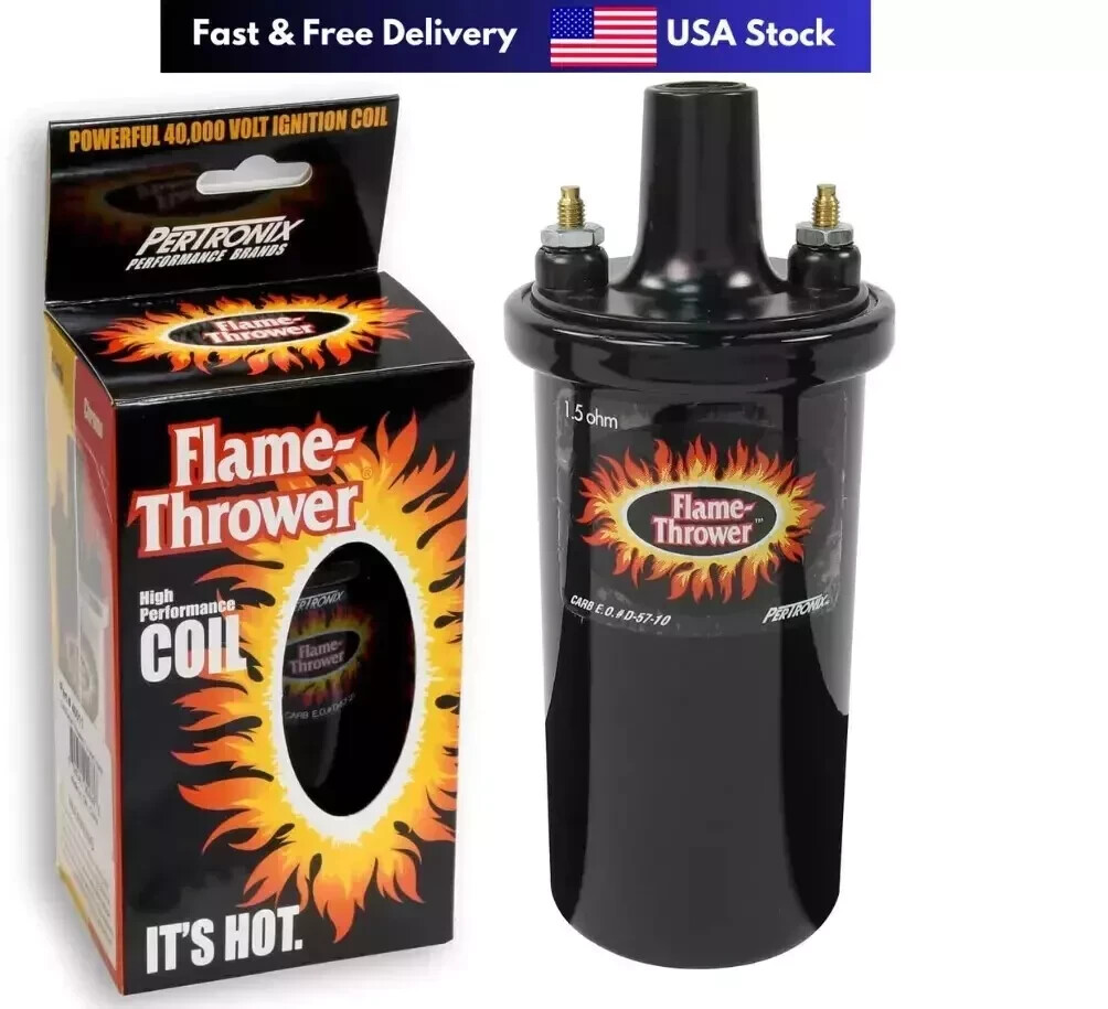 PerTronix 40011 Flame-Thrower 40,000 Volt 1.5 ohm Coil - Black