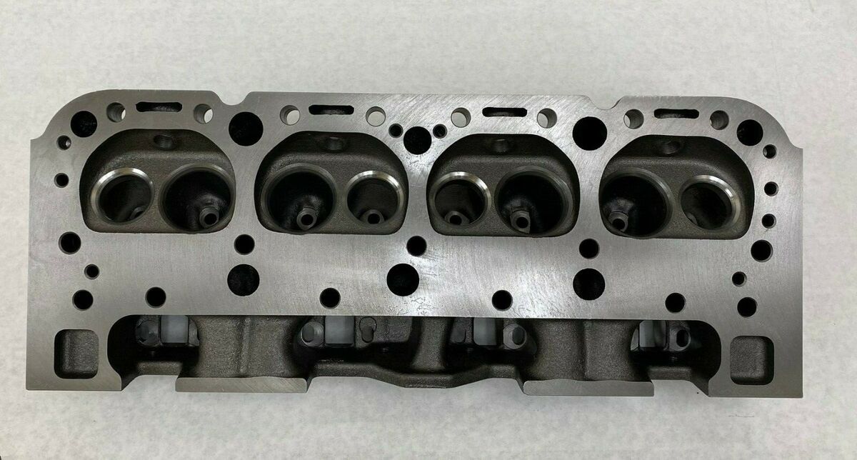 EQ CH350I CAST IRON PERFORMANCE SB CHEVY CYLINDER HEADS WITH PARTS Kit