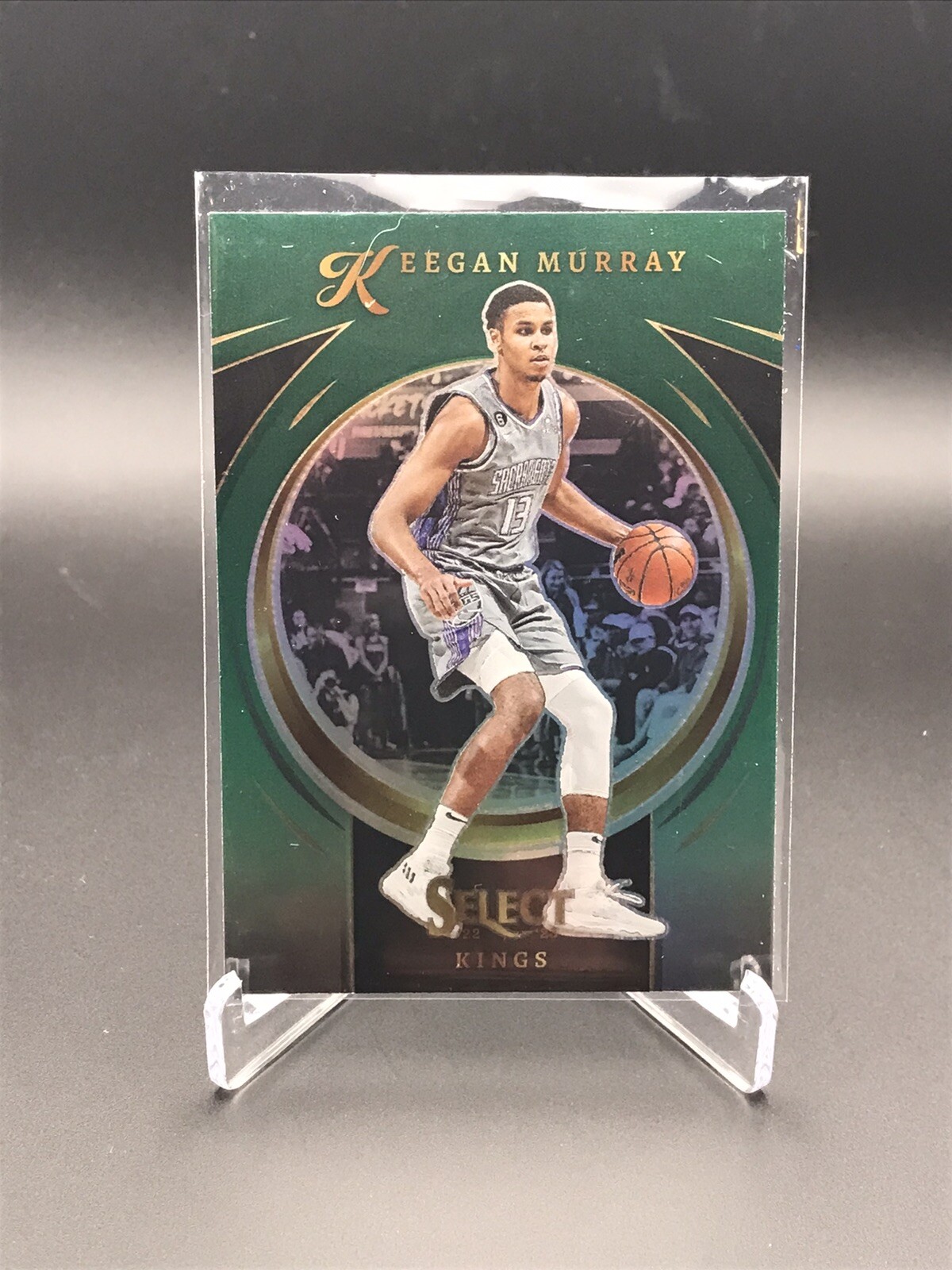 2022-23 Panini Select #15 Keegan Murray Select Certified Green Prizms ☘️03