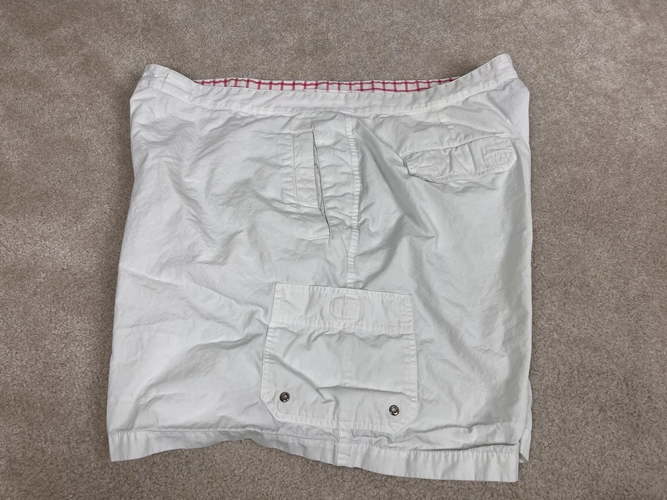 Pantalones Cortos Ralph Lauren Para Mujer Blanco Carga Chino Algodón Preppy Informales Damas Foto 2 de 4