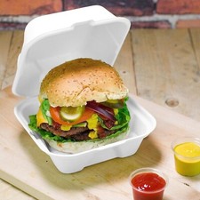Takeaway Food Containers Disposable Bagasse Food Box Clamshell Takeout Lunch Box