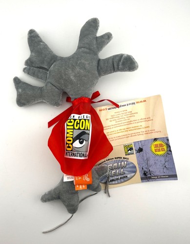 Giant Microbes Brain Cell The Amazing Neuron 9" Plush - Limited Ed. Super SDCC - Picture 2 of 4