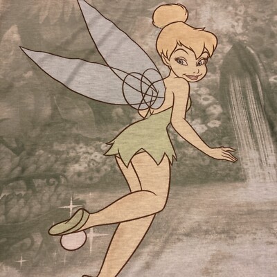 【INCHANT ME】Tinkerbell shirring short sleeve T-shirt NWOT Disney Tinkerbell