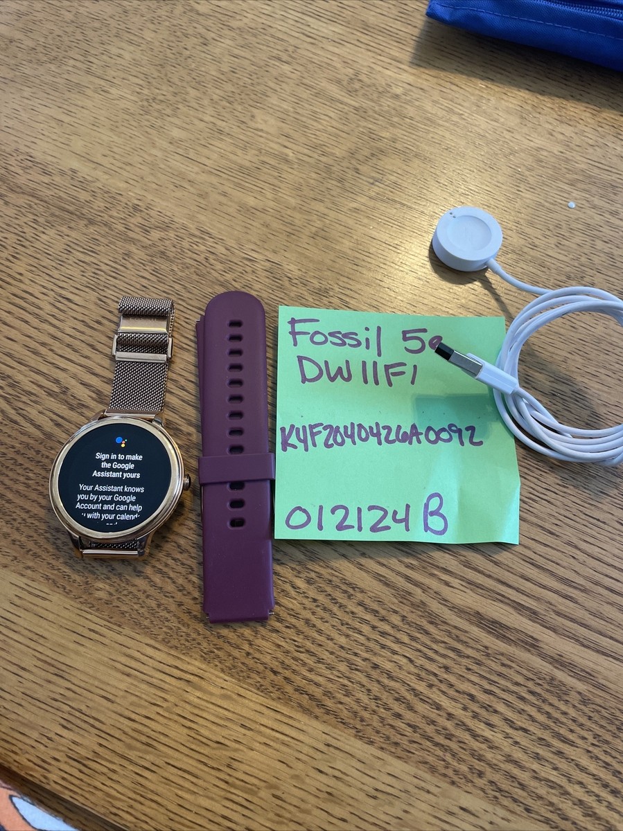 Fossil Gen 5E GPS 42mm Rose Gold-Tone Stainless Steel Mesh Smartwatch