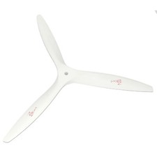 10x8 Wood Propeller 3-bladed white CW beechwood RC fuel engine power plane prop
