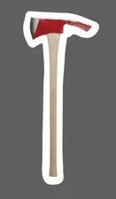 Axe Sticker Tool Firefighter Waterproof Work Gift NEW