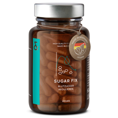 SUGAR FIX - Zimt Kapseln mit Chrom + Zink + Bittemelone + Syzygium + Beta Glucan