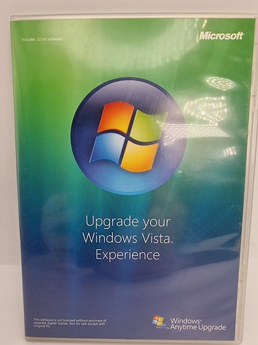 Microsoft Windows Vista Anytime Upgrade 32 Bit DVD Disc Operating System For PC - Afbeelding 5 van 6